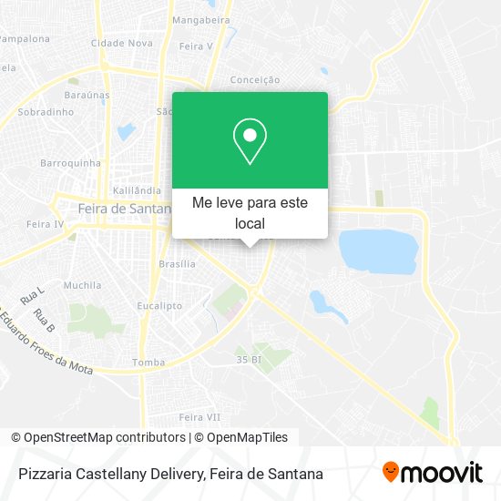 Pizzaria Castellany Delivery mapa