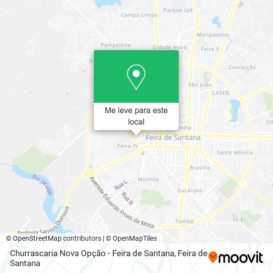 Churrascaria Nova Opção - Feira de Santana mapa