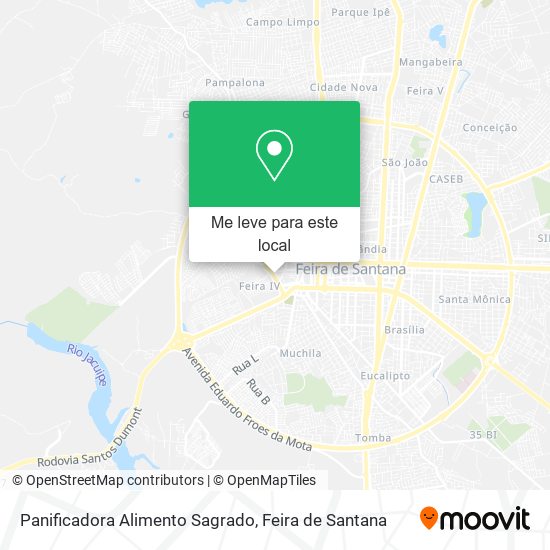 Panificadora Alimento Sagrado mapa