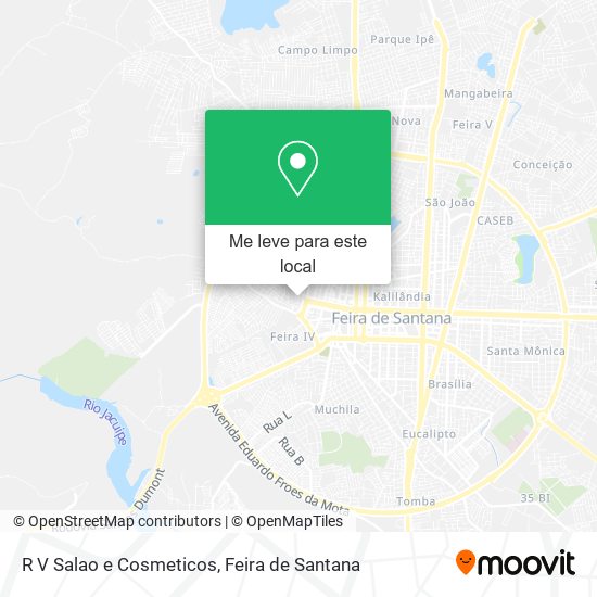 R V Salao e Cosmeticos mapa