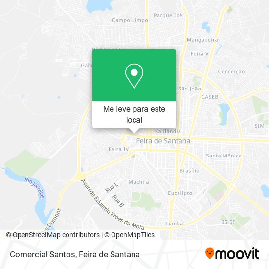 Comercial Santos mapa