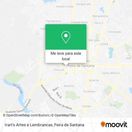 Irart's Artes e Lembrancas mapa