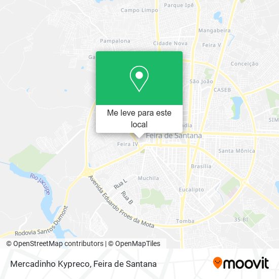 Mercadinho Kypreco mapa