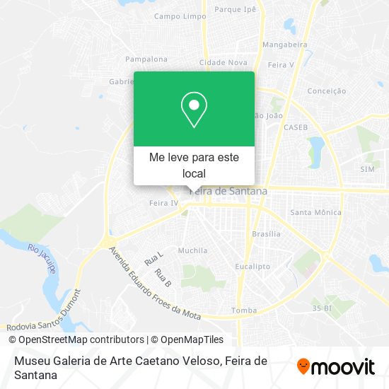 Museu Galeria de Arte Caetano Veloso mapa