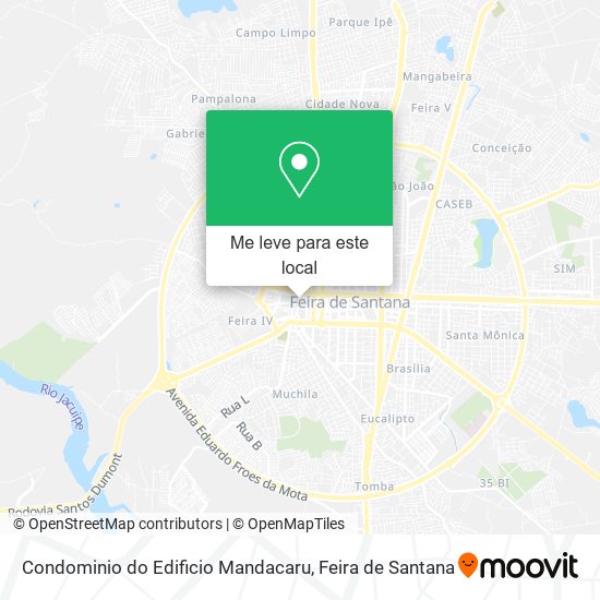 Condominio do Edificio Mandacaru mapa