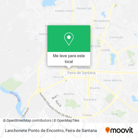 Lanchonete Ponto de Encontro mapa