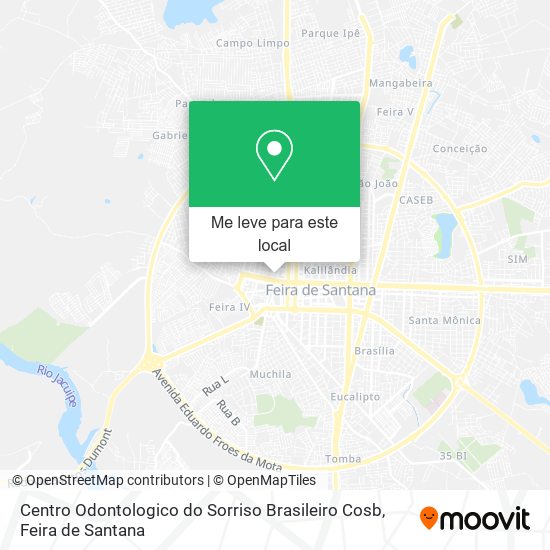 Centro Odontologico do Sorriso Brasileiro Cosb mapa