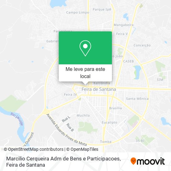 Marcilio Cerqueira Adm de Bens e Participacoes mapa