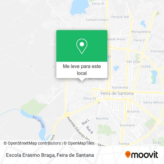 Escola Erasmo Braga mapa