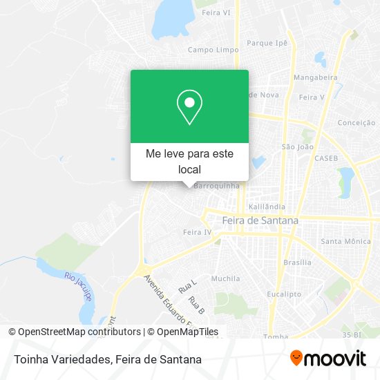 Toinha Variedades mapa