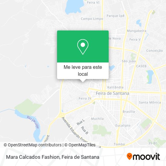 Mara Calcados Fashion mapa