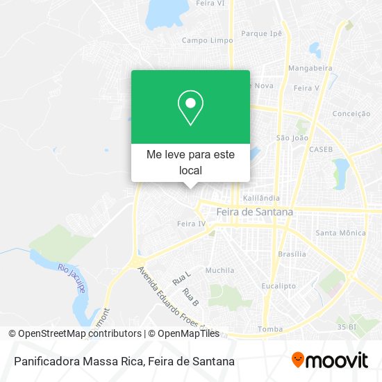 Panificadora Massa Rica mapa