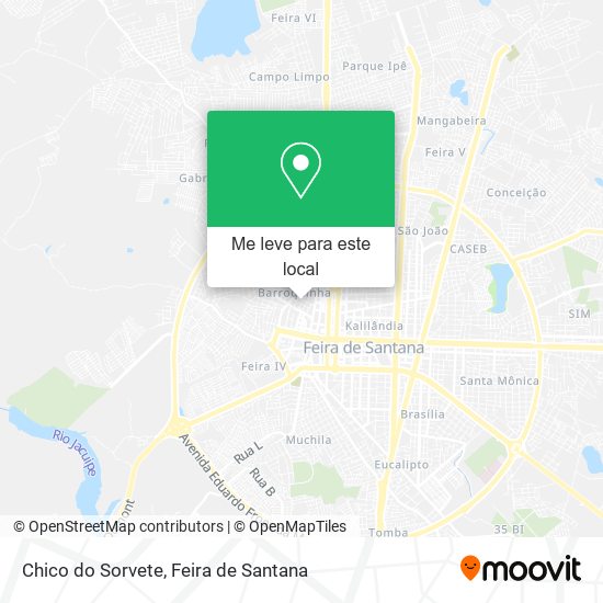 Chico do Sorvete mapa