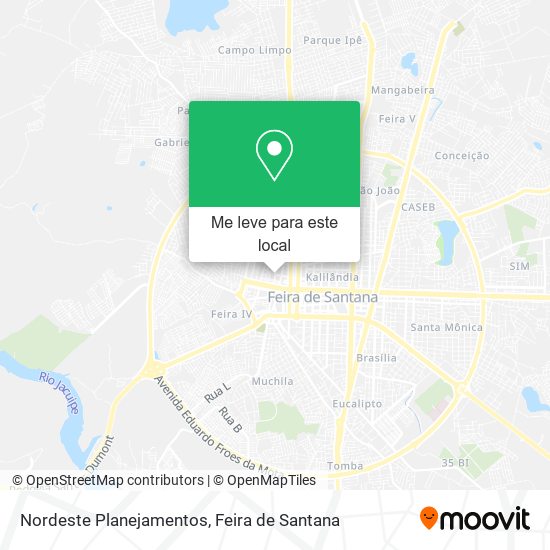 Nordeste Planejamentos mapa