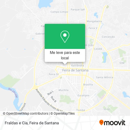 Fraldas e Cia mapa