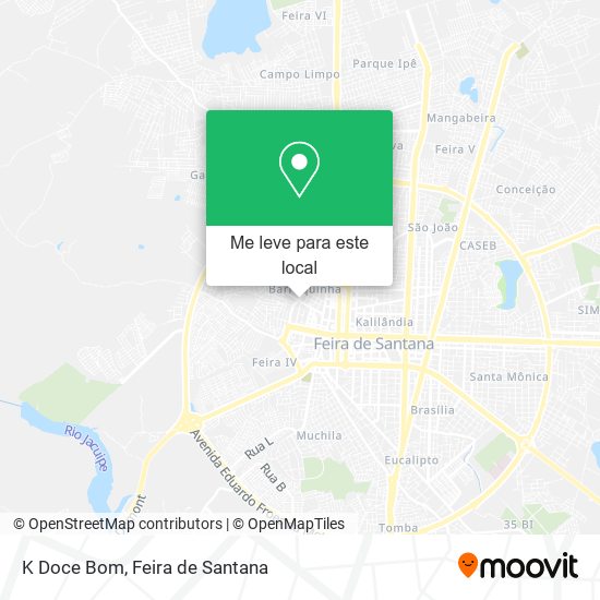 K Doce Bom mapa