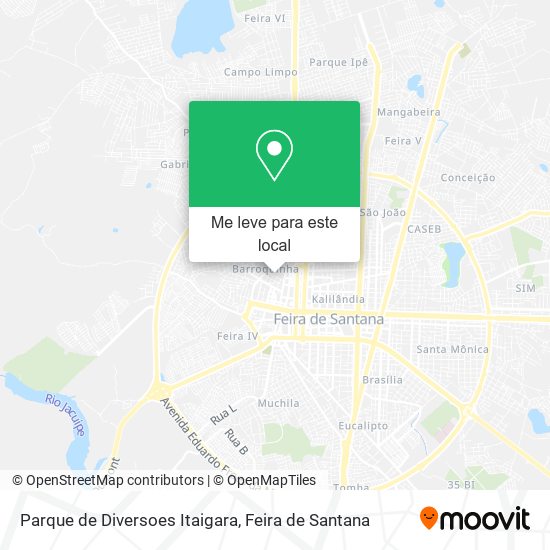 Parque de Diversoes Itaigara mapa
