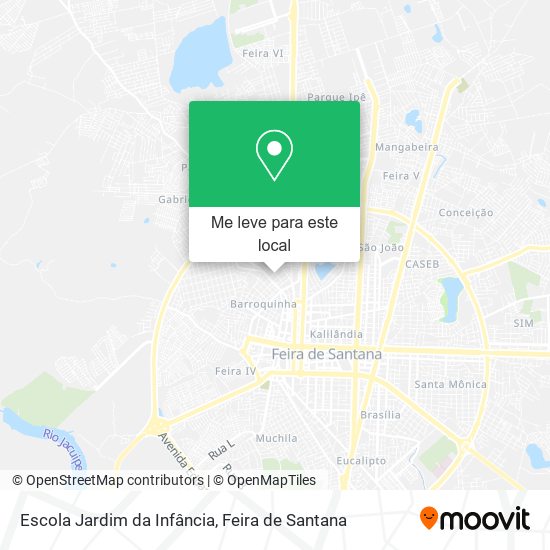 Escola Jardim da Infância mapa