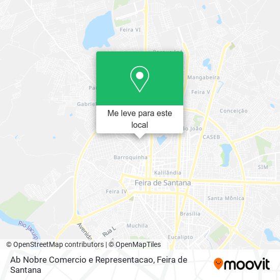 Ab Nobre Comercio e Representacao mapa
