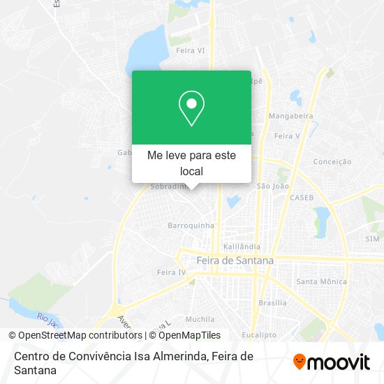 Centro de Convivência Isa Almerinda mapa