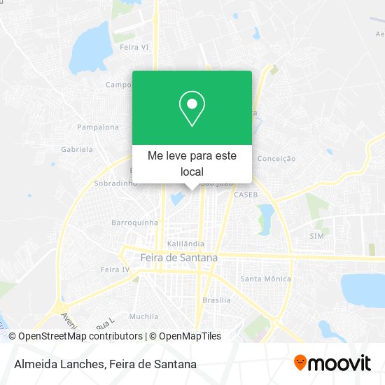 Almeida Lanches mapa