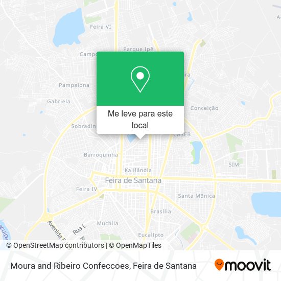 Moura and Ribeiro Confeccoes mapa