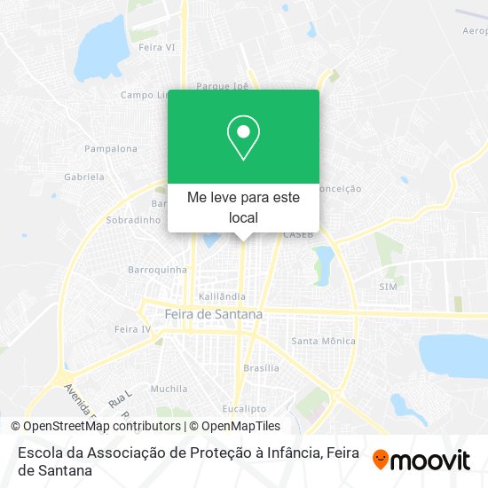 Escola da Associação de Proteção à Infância mapa