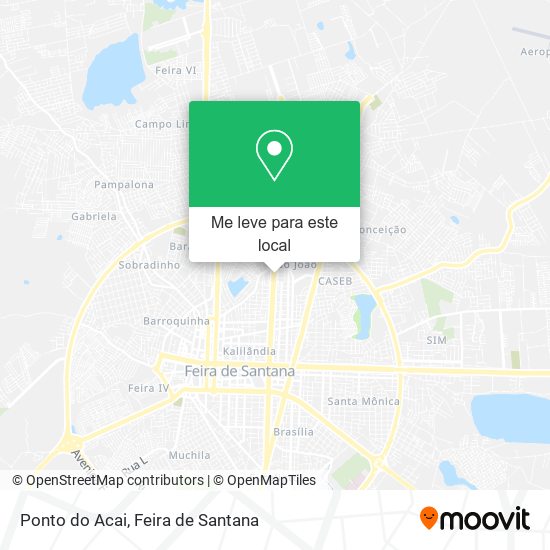 Ponto do Acai mapa