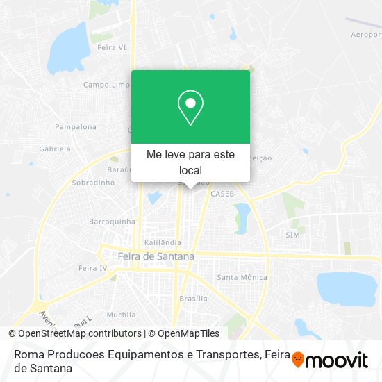 Roma Producoes Equipamentos e Transportes mapa