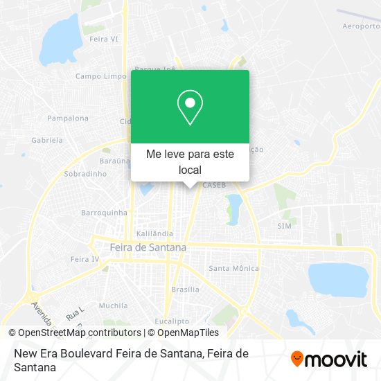 New Era Boulevard Feira de Santana mapa