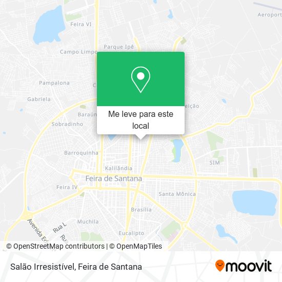 Salão Irresistível mapa