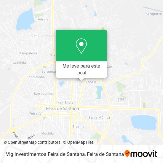 Vlg Investimentos Feira de Santana mapa