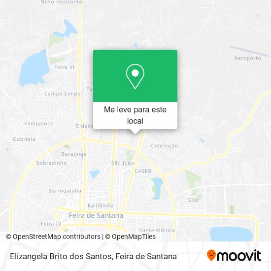 Elizangela Brito dos Santos mapa