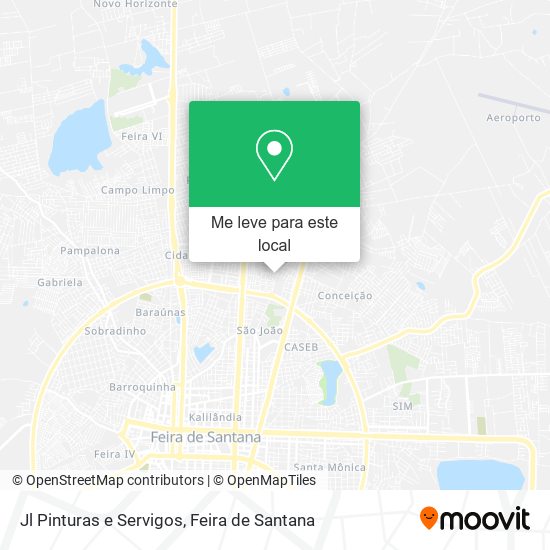 Jl Pinturas e Servigos mapa