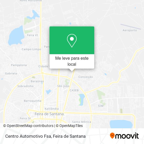 Centro Automotivo Fsa mapa