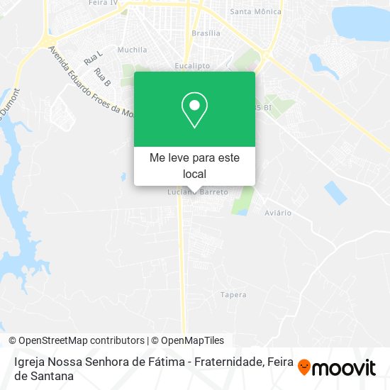 Igreja Nossa Senhora de Fátima - Fraternidade mapa