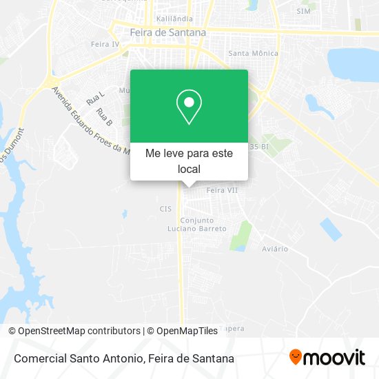 Comercial Santo Antonio mapa