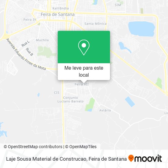 Laje Sousa Material de Construcao mapa
