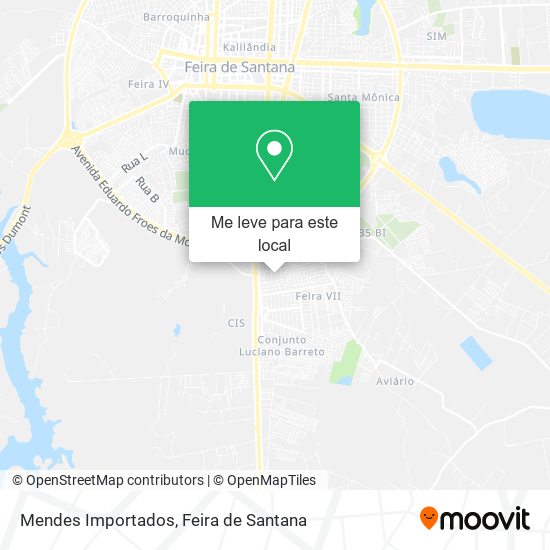 Mendes Importados mapa