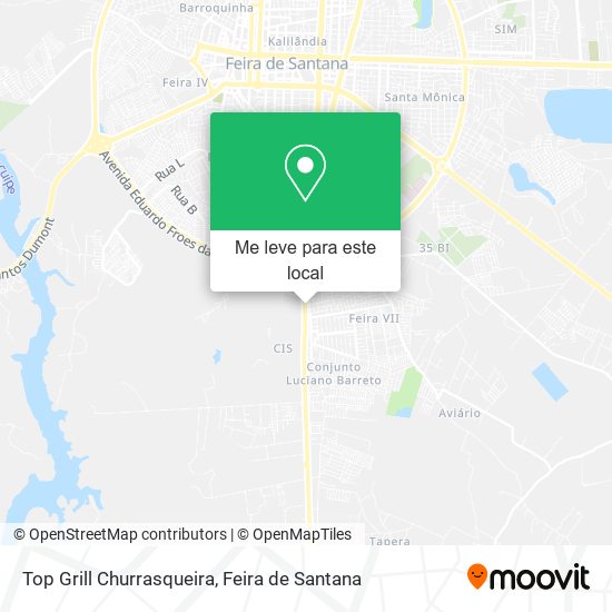 Top Grill Churrasqueira mapa