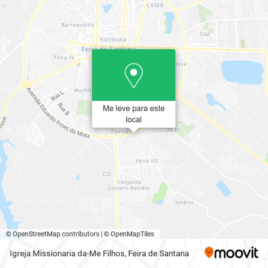 Igreja Missionaria da-Me Filhos mapa