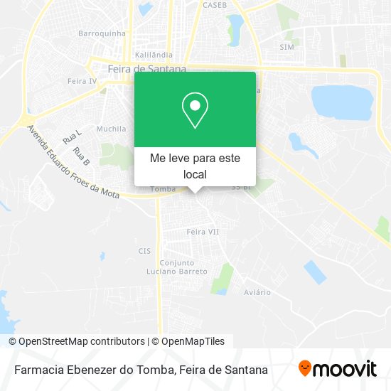 Farmacia Ebenezer do Tomba mapa