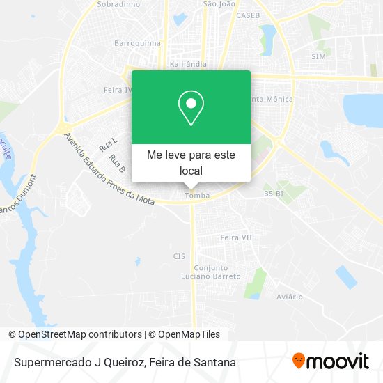 Supermercado J Queiroz mapa