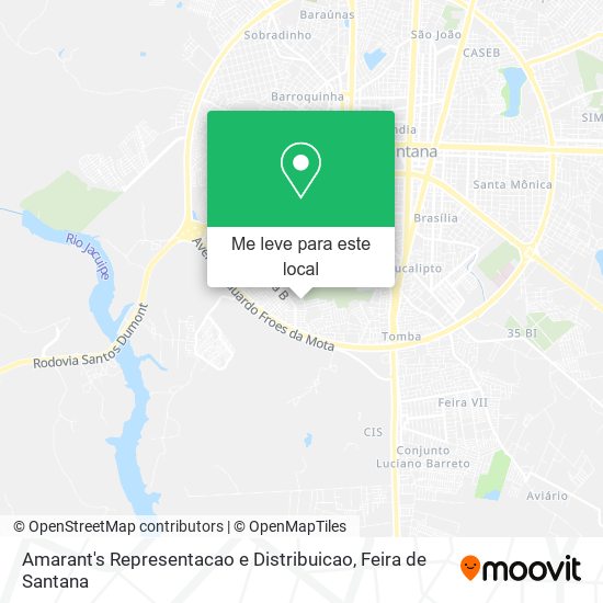 Amarant's Representacao e Distribuicao mapa