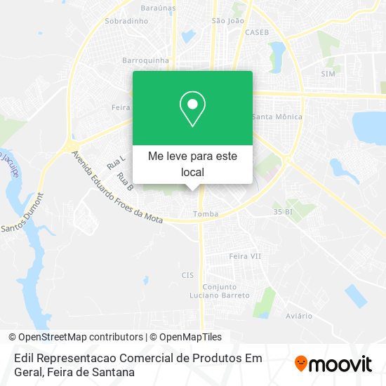 Edil Representacao Comercial de Produtos Em Geral mapa