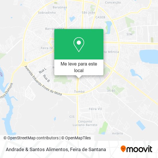 Andrade & Santos Alimentos mapa