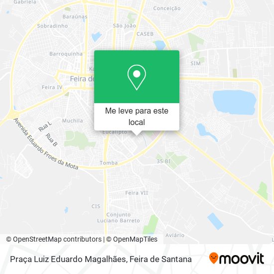 Praça Luiz Eduardo Magalhães mapa