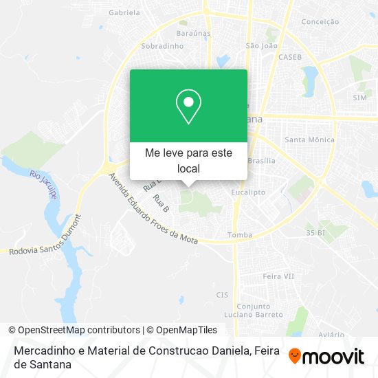 Mercadinho e Material de Construcao Daniela mapa