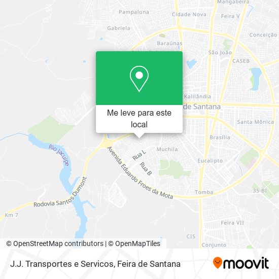 J.J. Transportes e Servicos mapa