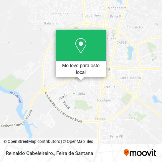 Reinaldo Cabeleireiro. mapa
